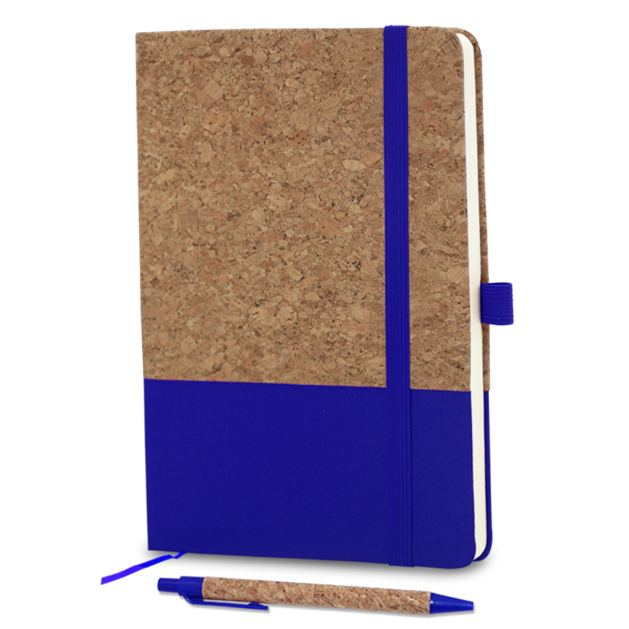 notebook a5 mi liège et mi tissu avec stylo