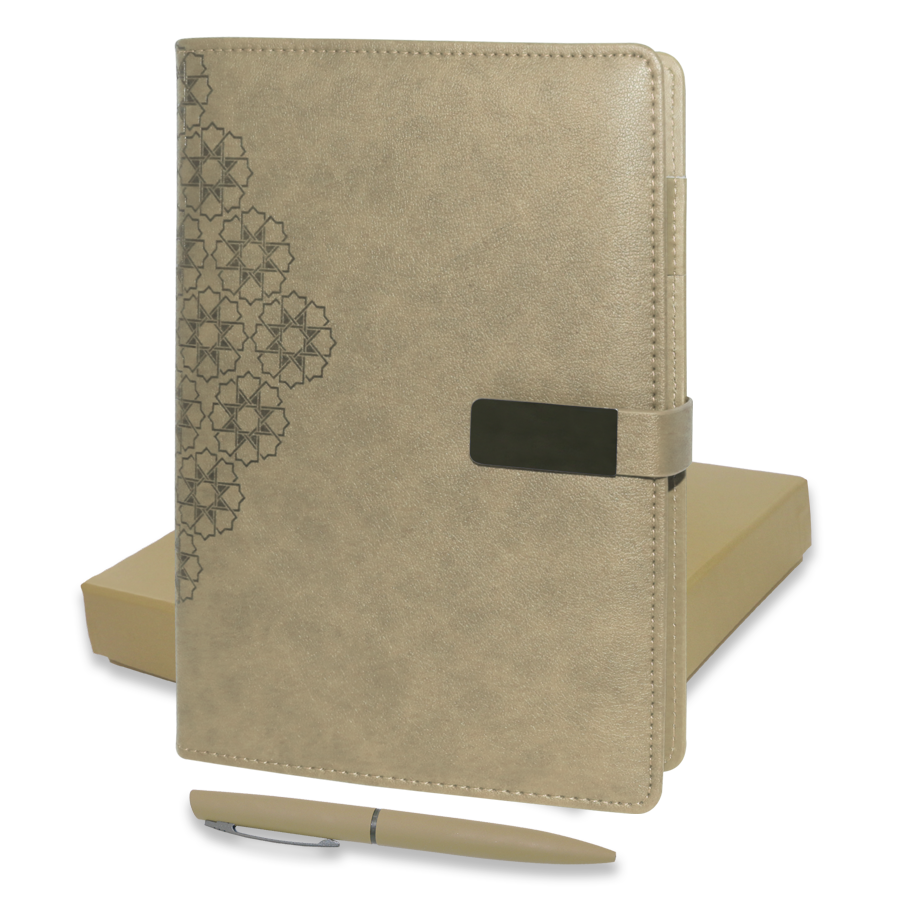 set  bloc-note arabesque avec stylos inclus
