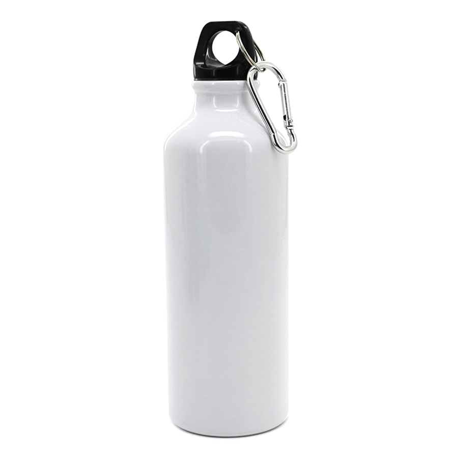gourde blanche en aluminium 550 ml
