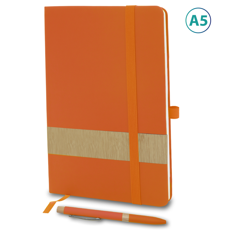 set notebook a5 en similicuir avec stylo