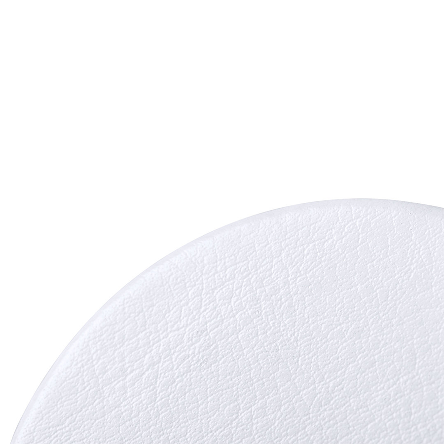 miroir pliant en similicuir blanc
