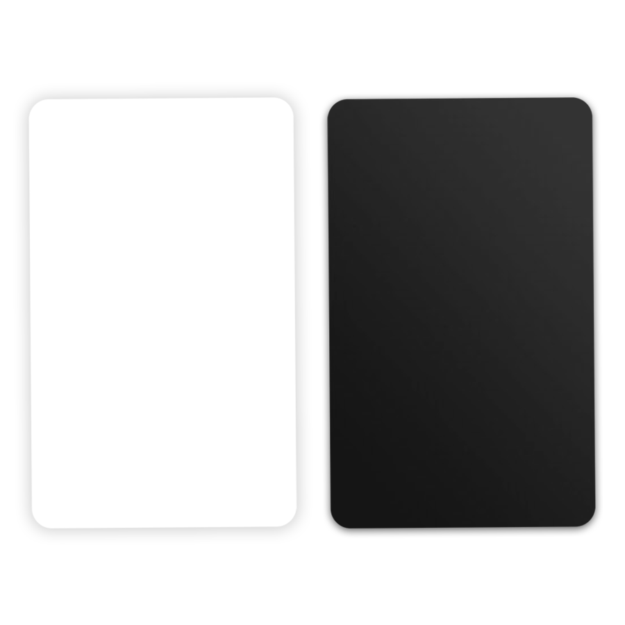 carte pvc blanche personnalisable