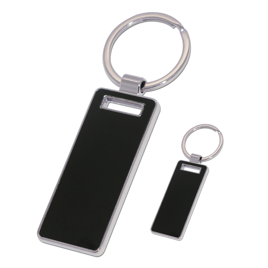 porte-clés  rectangulaire en métal 