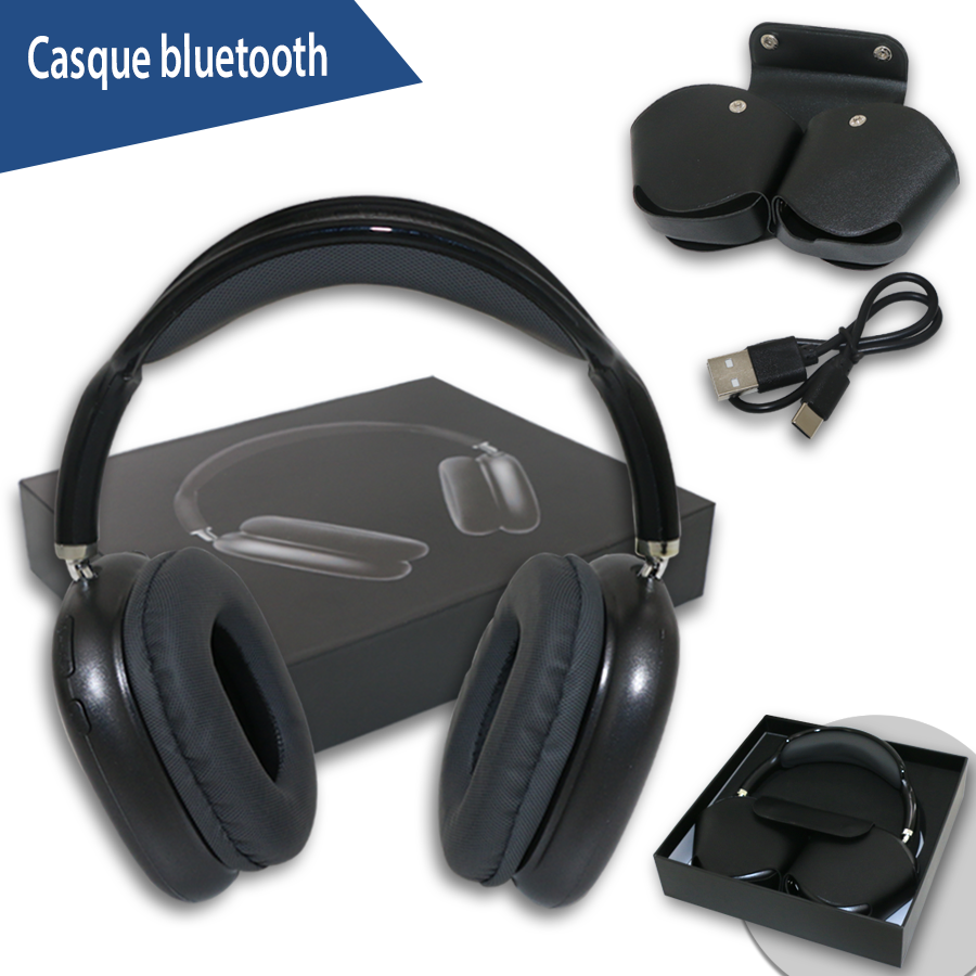 casque wireless avec radio et cache de protection