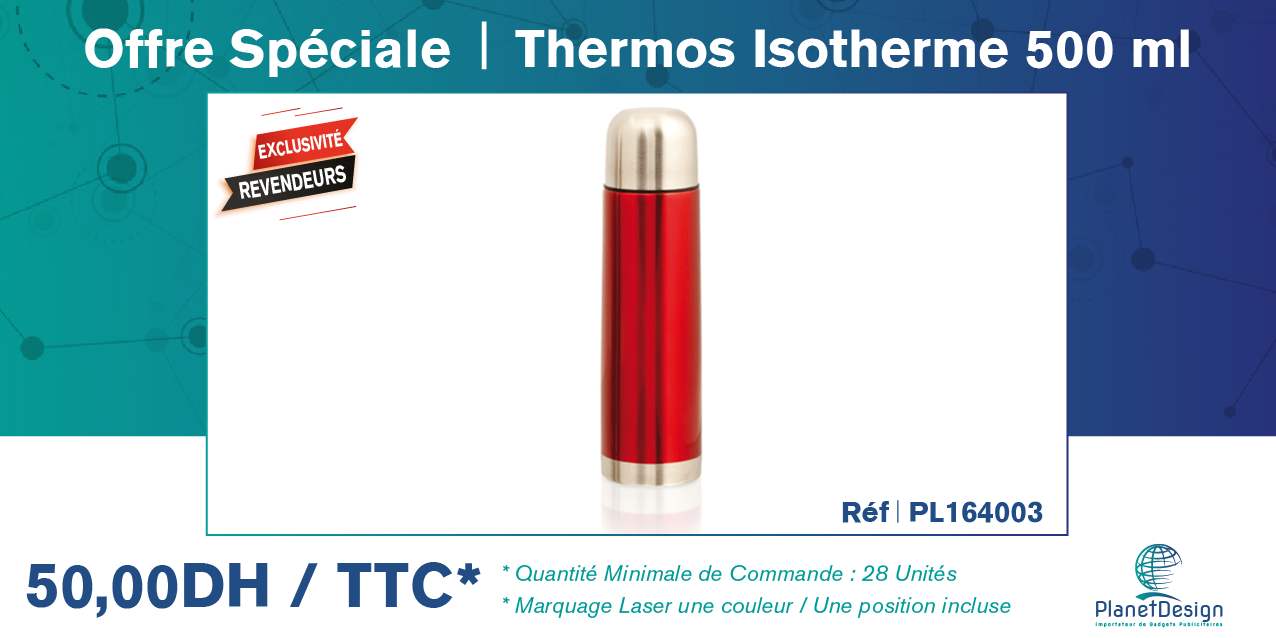 thermos isotherme 500 ml publicitaire