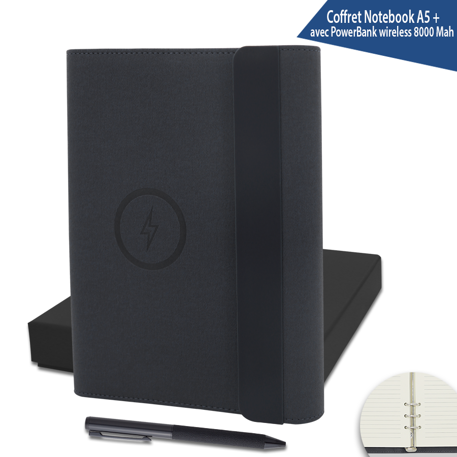 coffret notebook power bank corporate