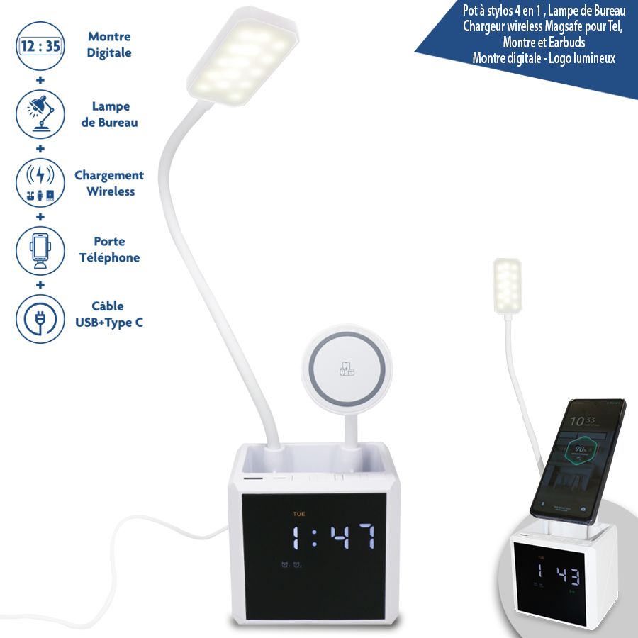 charge de téléphone de table intelligente
