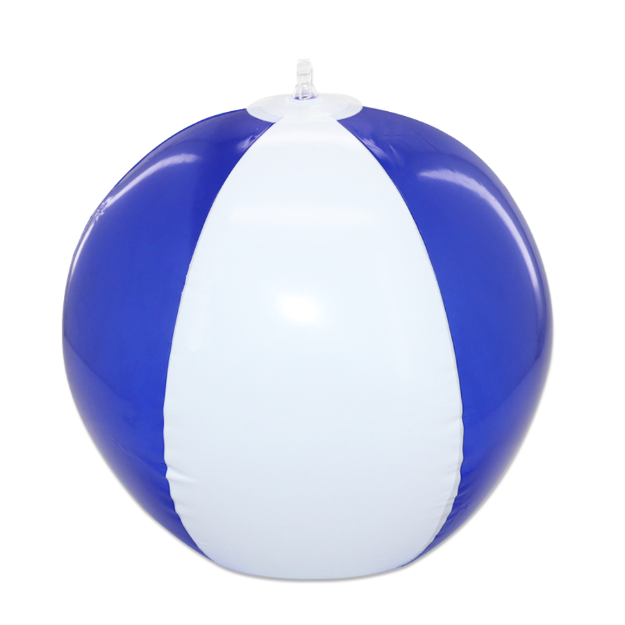 ballon gonflable de plage en pvc bicolore
