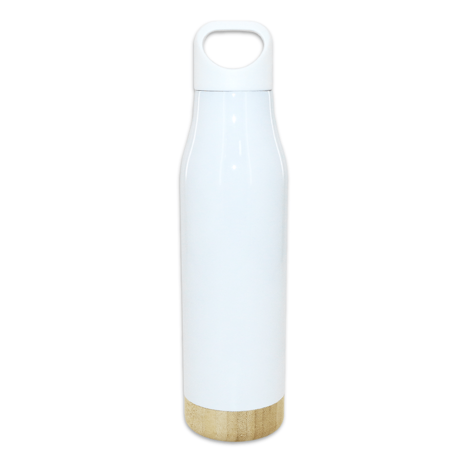 thermos 500ml isotherme en inox et bambou