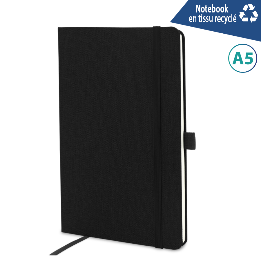 note book a5  en tissu recyclé