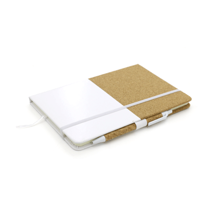 note-book  a5 en liège et similicuir