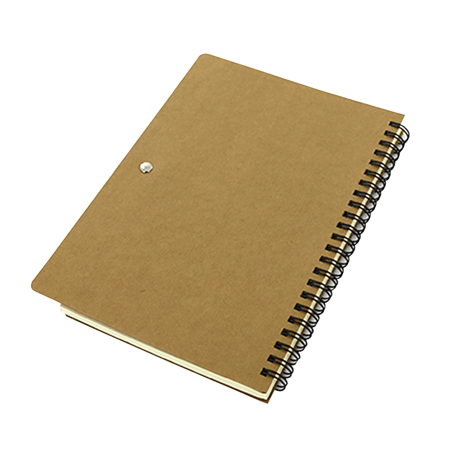 carnet  ecologique  avec spiral, stylo et post-it