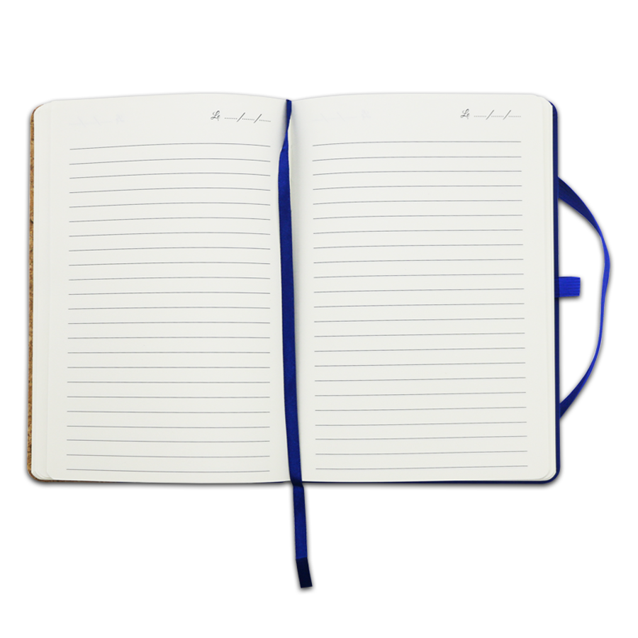set notebook a5 en liège et similicuir avec stylo