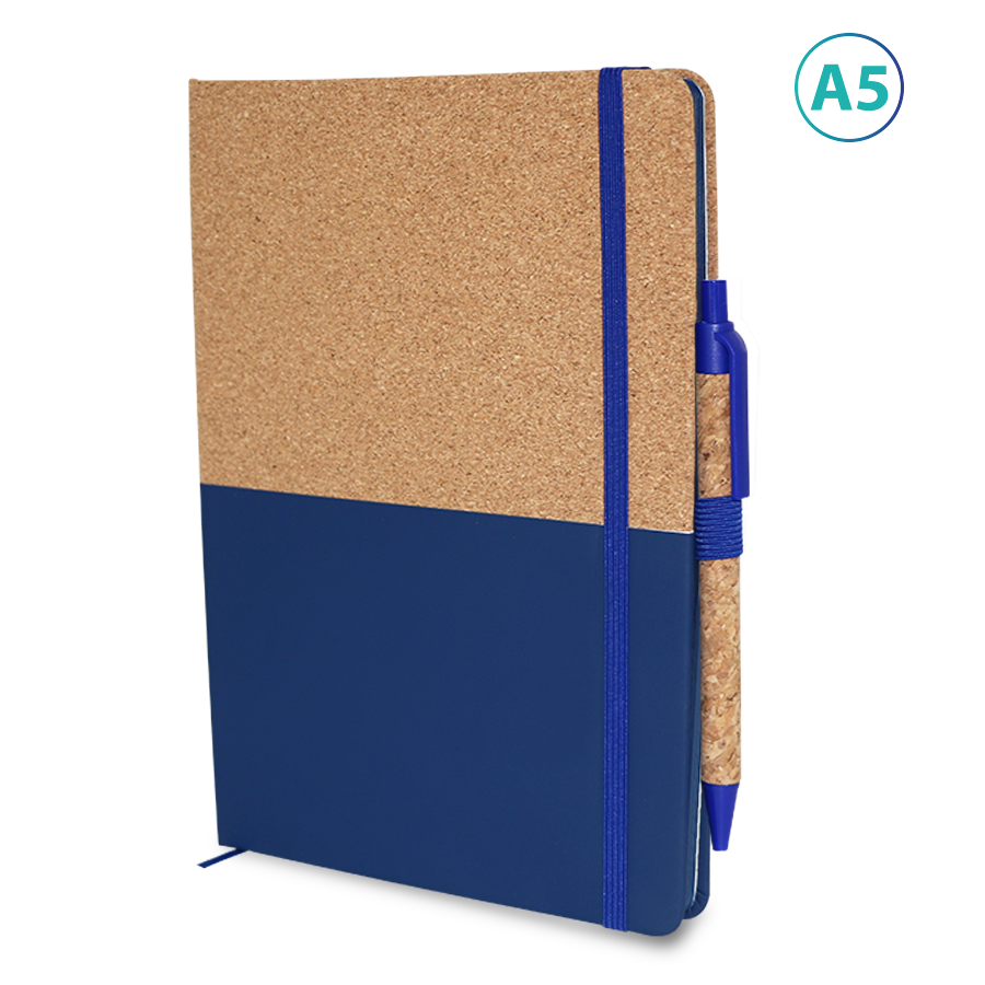 note-book  a5 en liège et similicuir