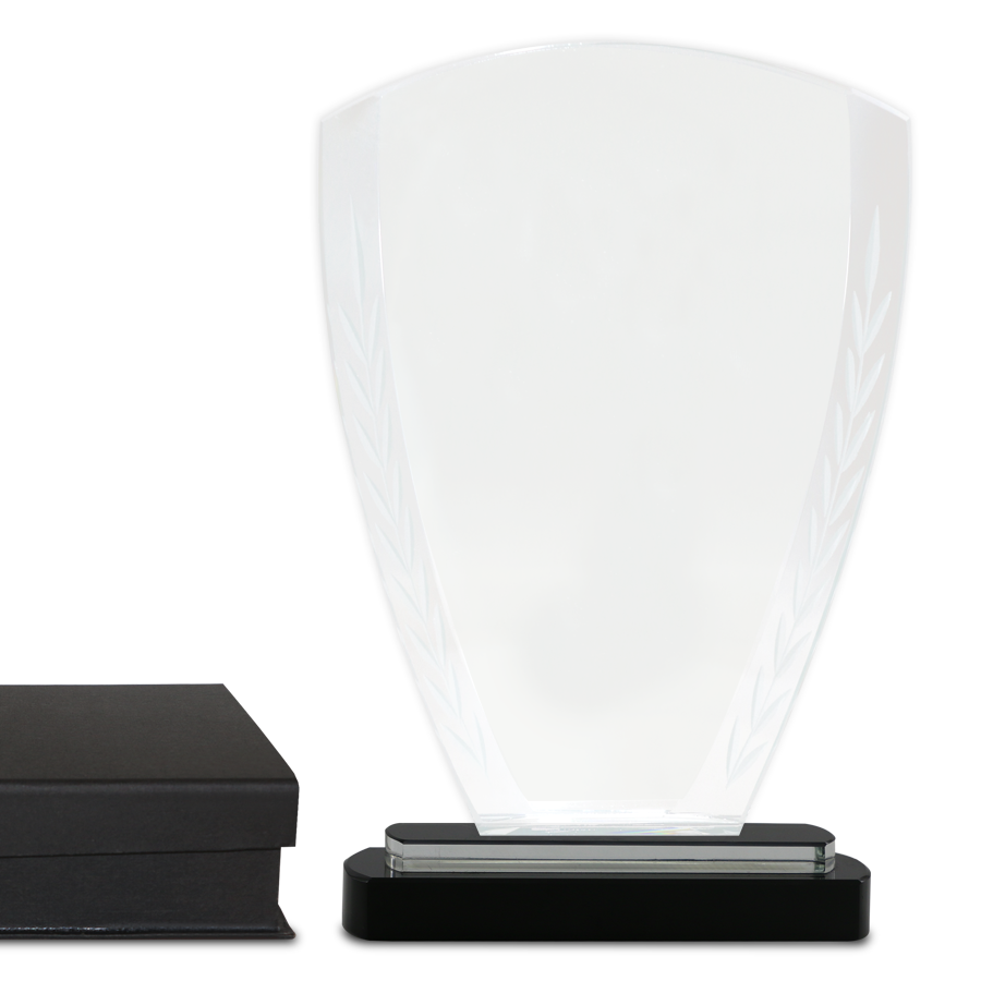 trophée personnalisable en verre