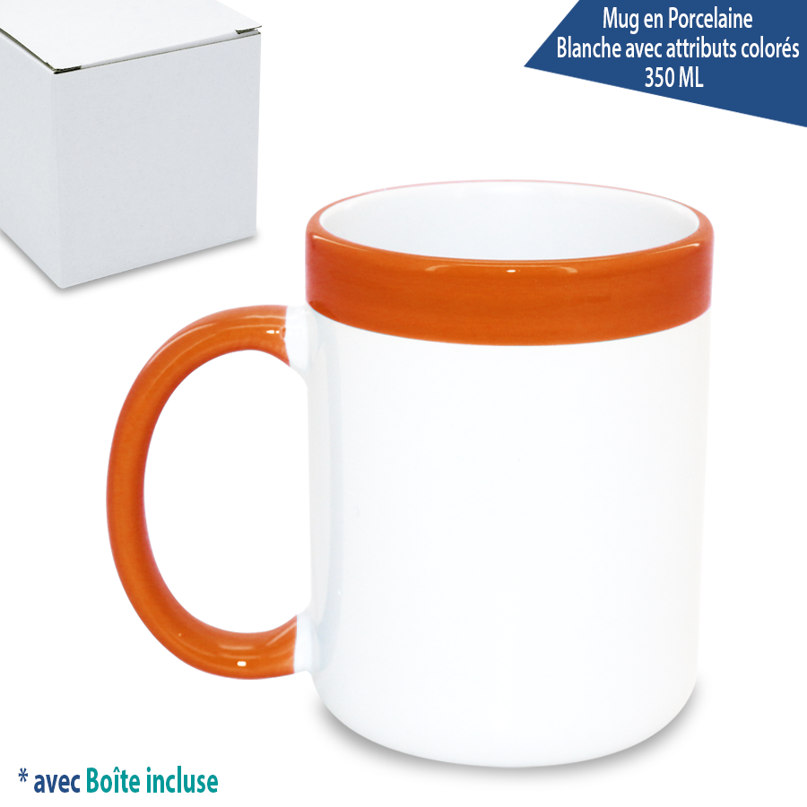 mug en porcelaine bicolore