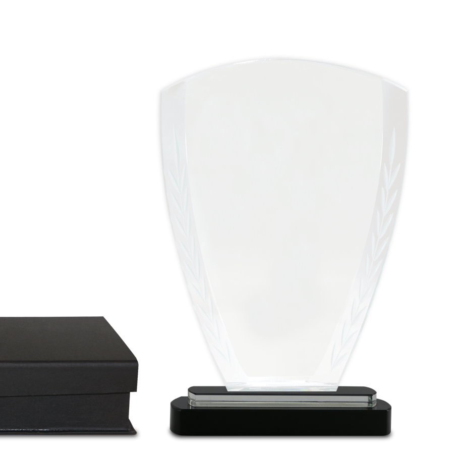 trophée personnalisable en verre