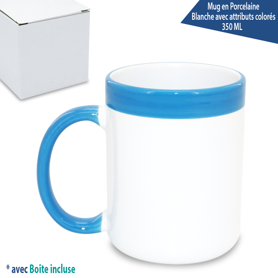 mug en porcelaine bicolore