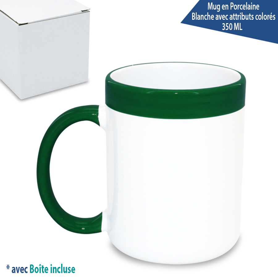 mug en porcelaine bicolore