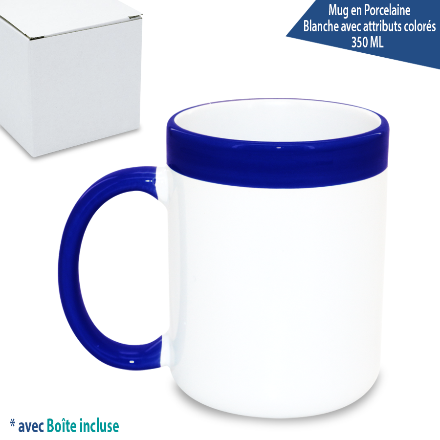 mug en porcelaine bicolore